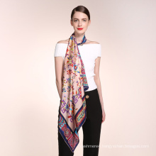 2017 China factory latest arrival different types women and girls silk scarf